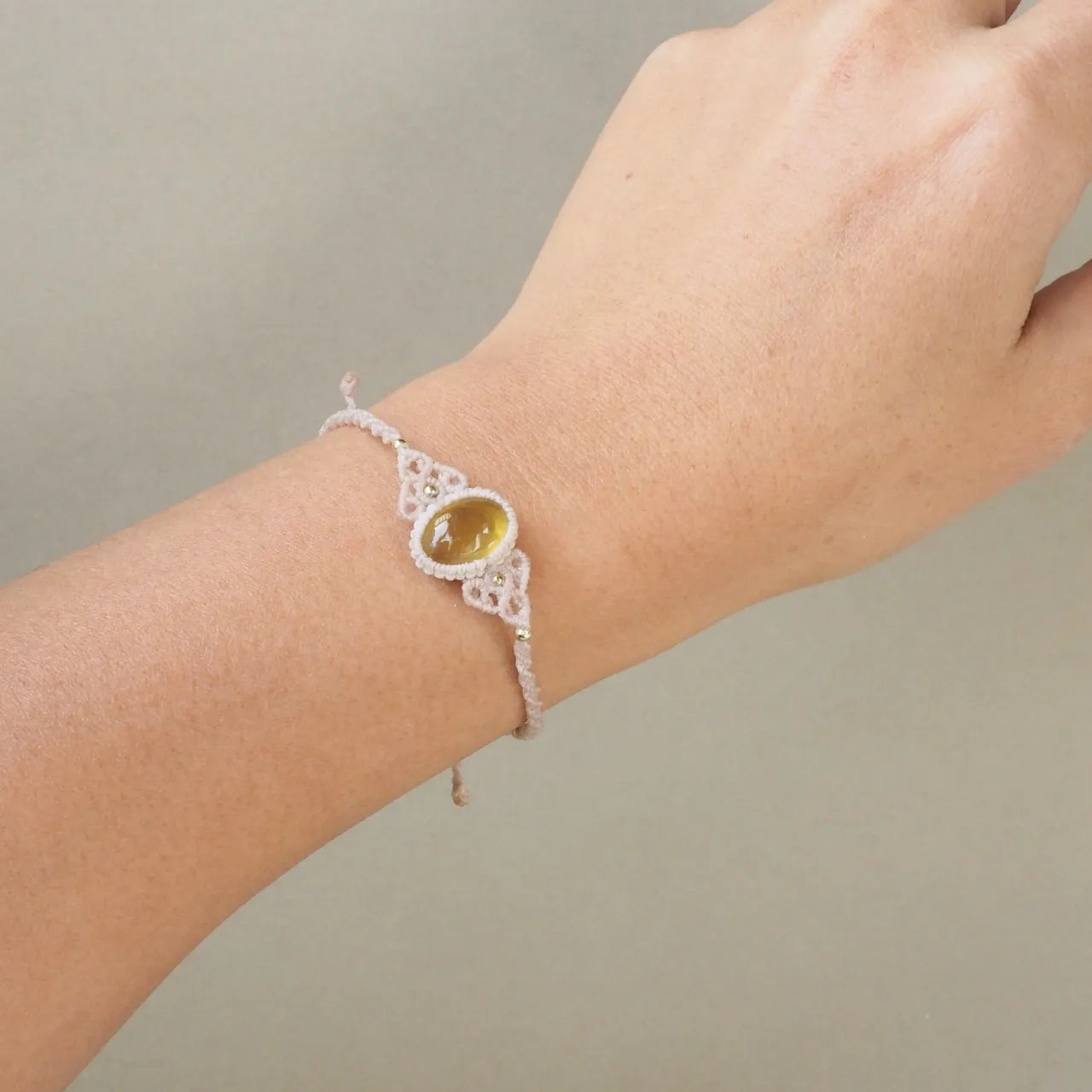 Yellow Dendritic Quart Bracelet