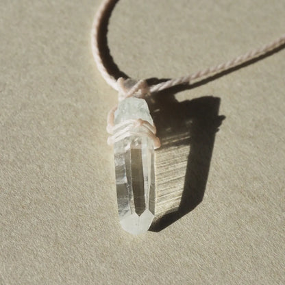 Himalaya Quartz Necklace Ivory (Ganesh Himal)