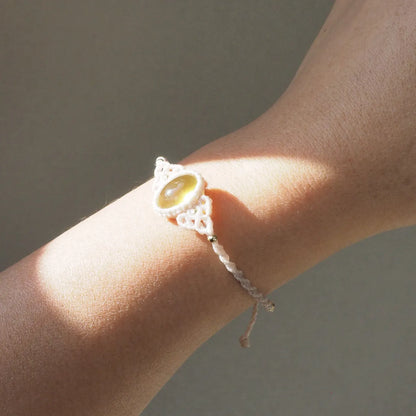 Yellow Dendritic Quart Bracelet