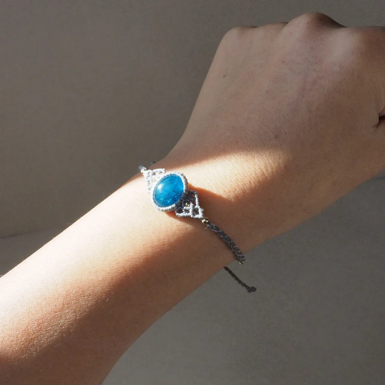 Neon Blue Apatite Bracelet
