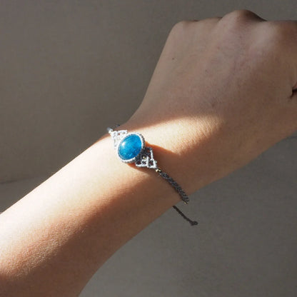 Neon Blue Apatite Bracelet