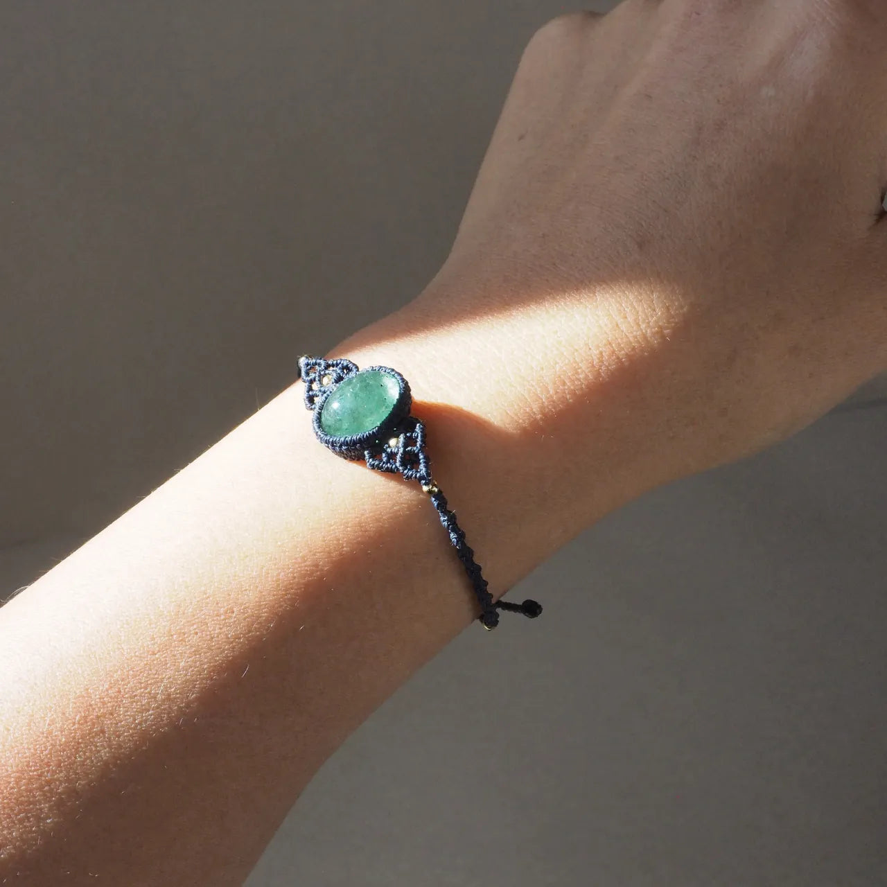 Green Strawberry Quartz Bracelet