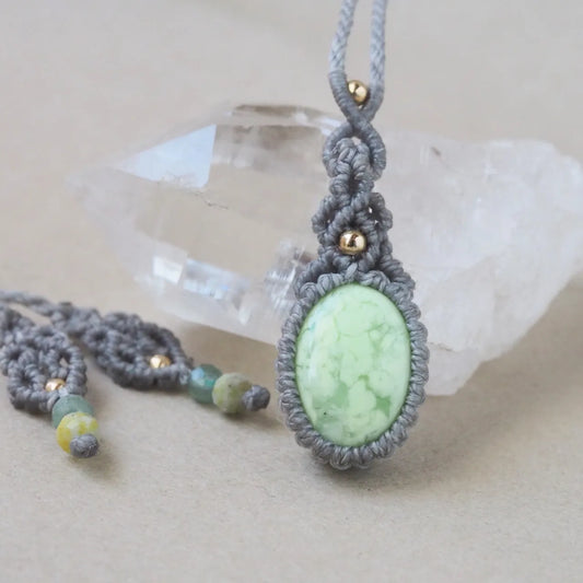 Lemon Chrysoprase Necklace