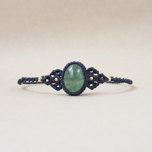 Green Strawberry Quartz Bracelet