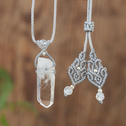 Himalaya Quartz Necklace Gray (Ganesh Himal)
