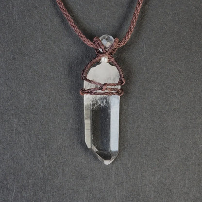 Himalaya Quartz Necklace Brawn (Ganesh Himal)