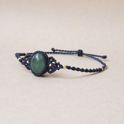 Green Strawberry Quartz Bracelet