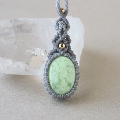 Lemon Chrysoprase Necklace
