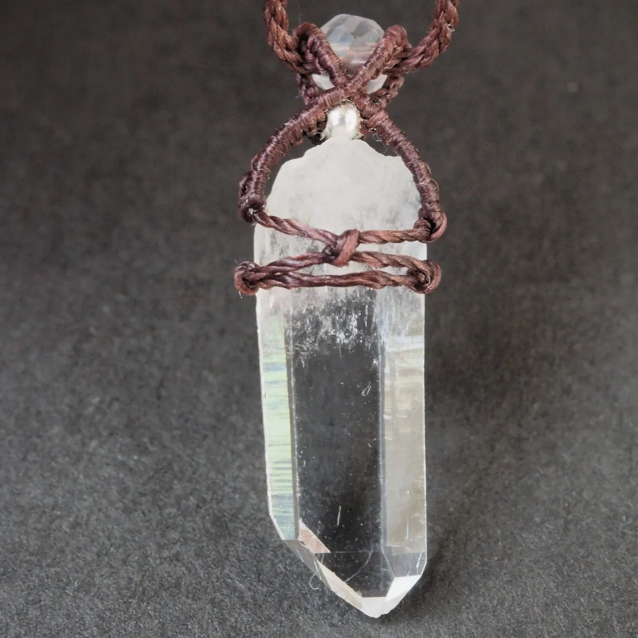 Himalaya Quartz Necklace Brawn (Ganesh Himal)