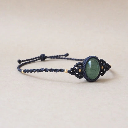 Green Strawberry Quartz Bracelet