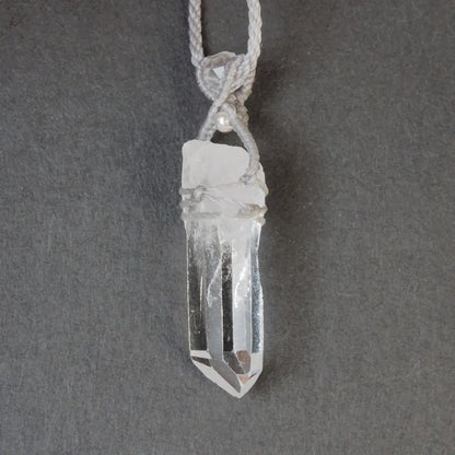 Himalaya Quartz Necklace Gray (Ganesh Himal)