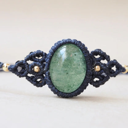 Green Strawberry Quartz Bracelet