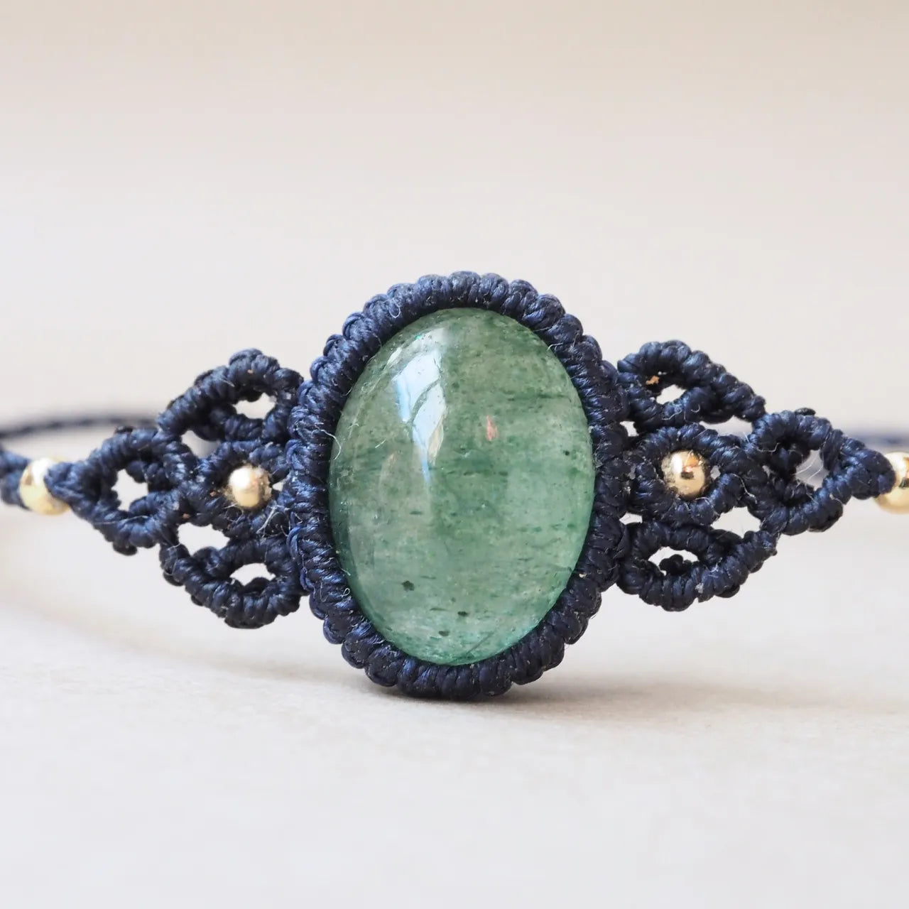 Green Strawberry Quartz Bracelet
