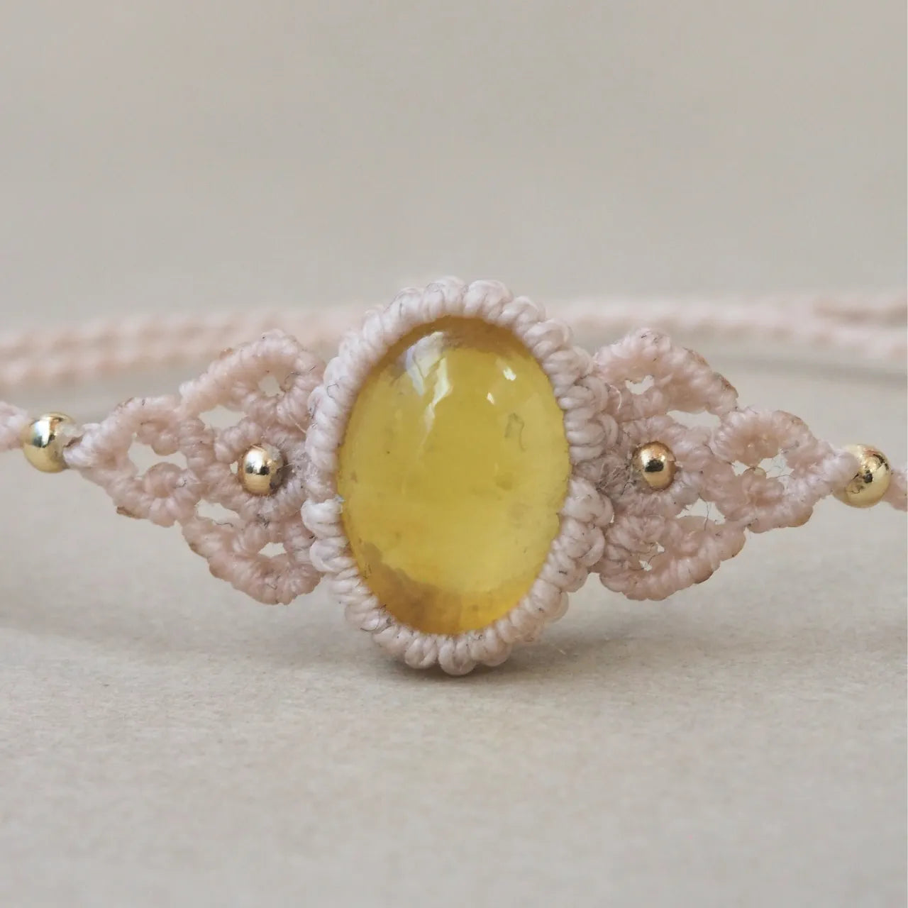 Yellow Dendritic Quart Bracelet
