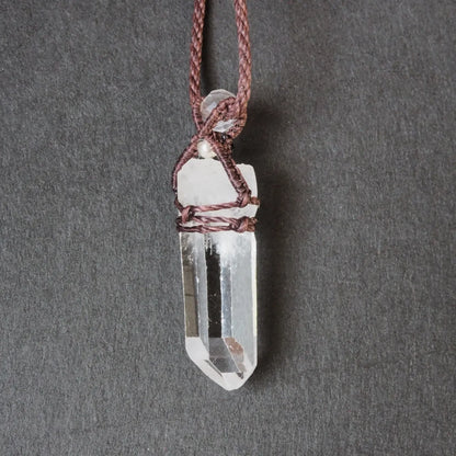 Himalaya Quartz Necklace Brawn (Ganesh Himal)
