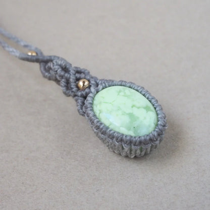 Lemon Chrysoprase Necklace