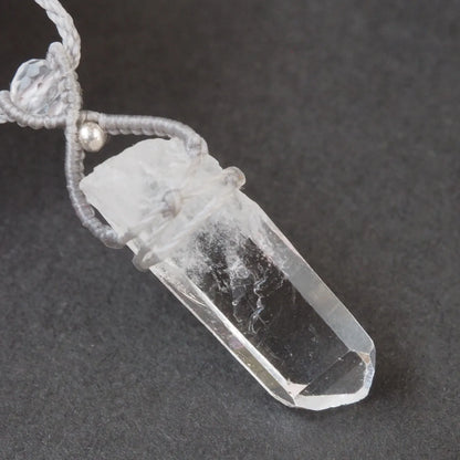 Himalaya Quartz Necklace Gray (Ganesh Himal)