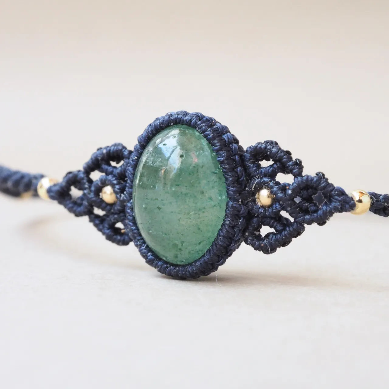 Green Strawberry Quartz Bracelet