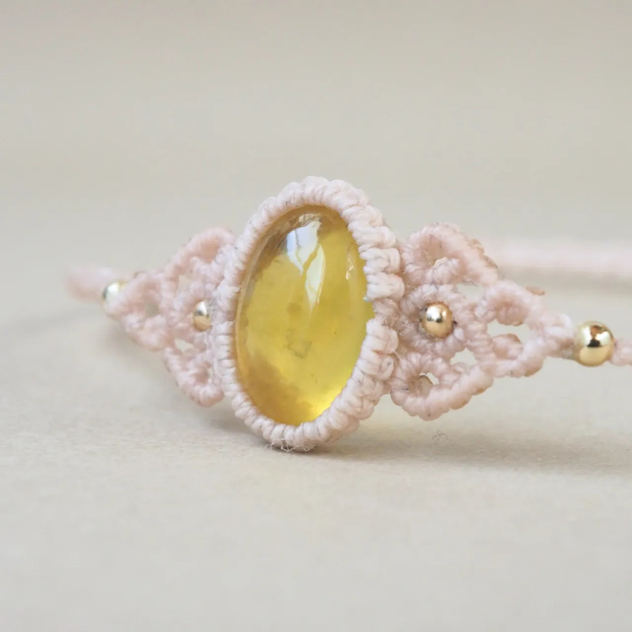 Yellow Dendritic Quart Bracelet