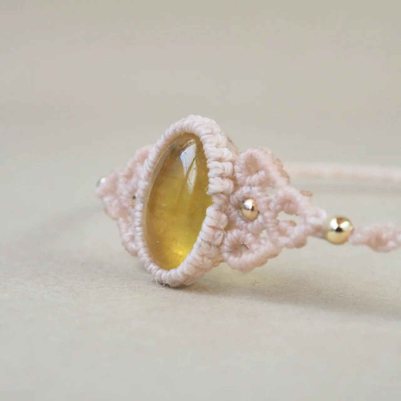 Yellow Dendritic Quart Bracelet