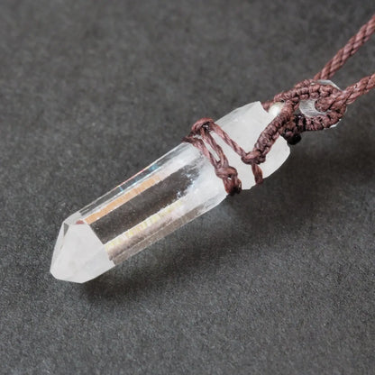 Himalaya Quartz Necklace Brawn (Ganesh Himal)