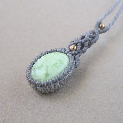 Lemon Chrysoprase Necklace