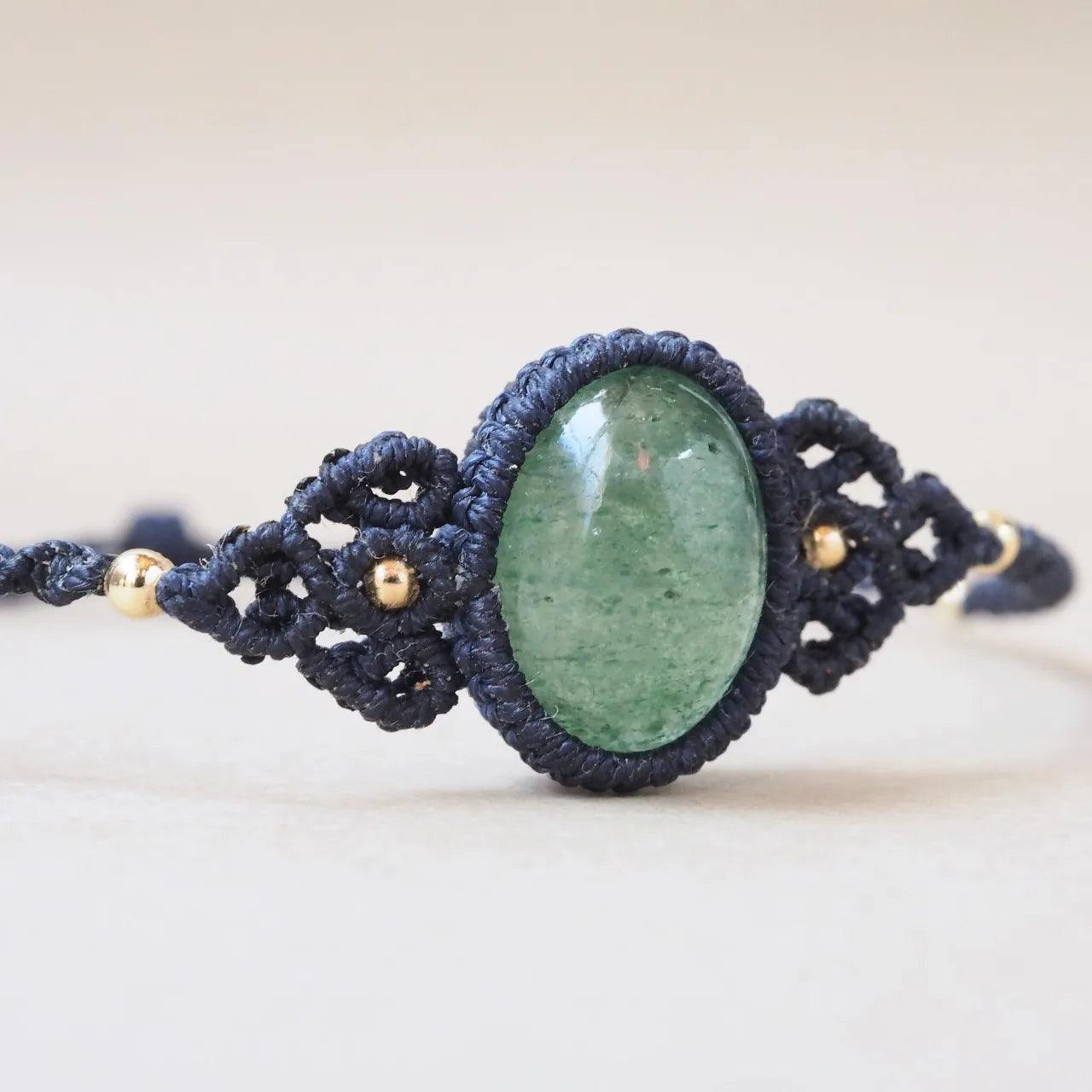 Green Strawberry Quartz Bracelet