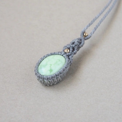 Lemon Chrysoprase Necklace