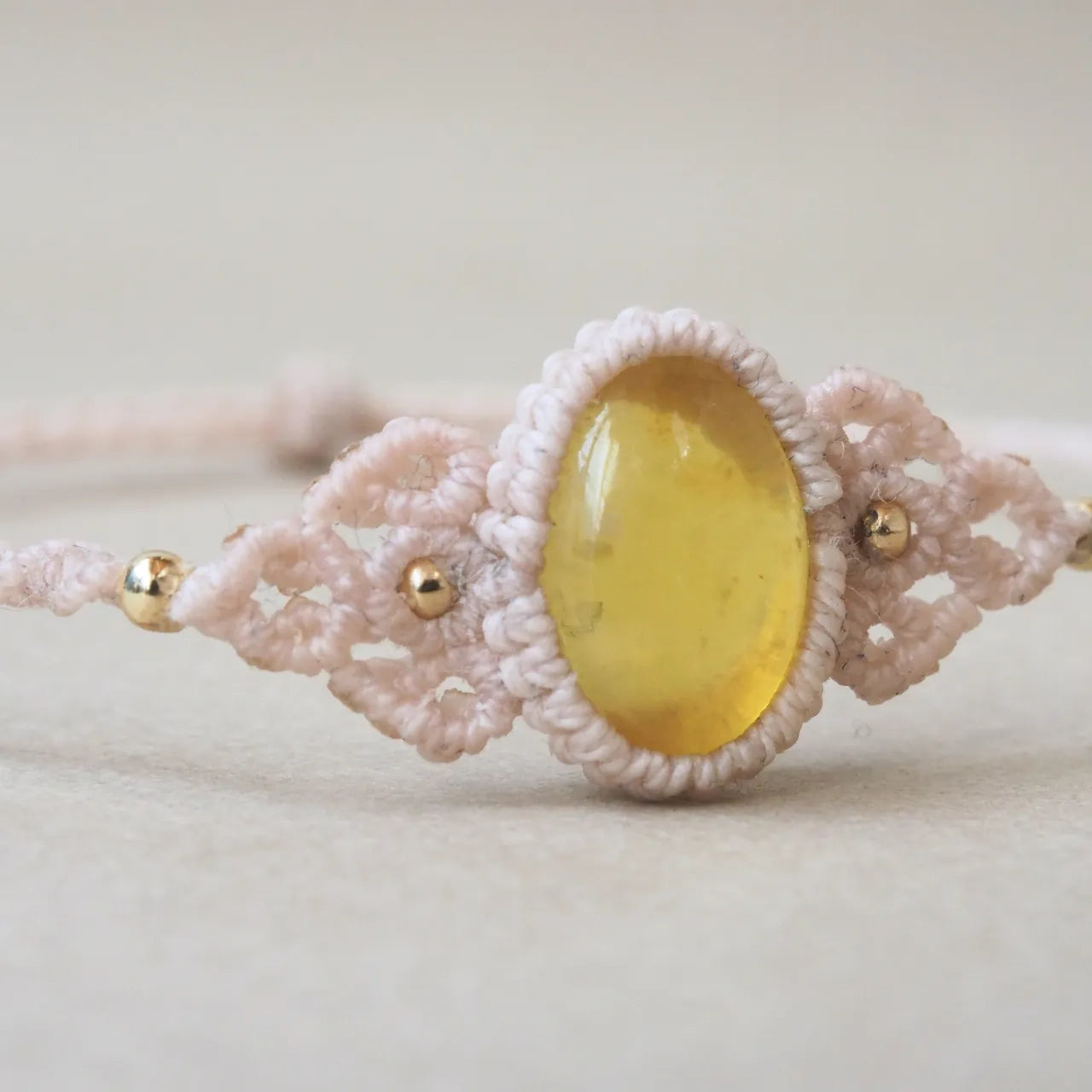 Yellow Dendritic Quart Bracelet