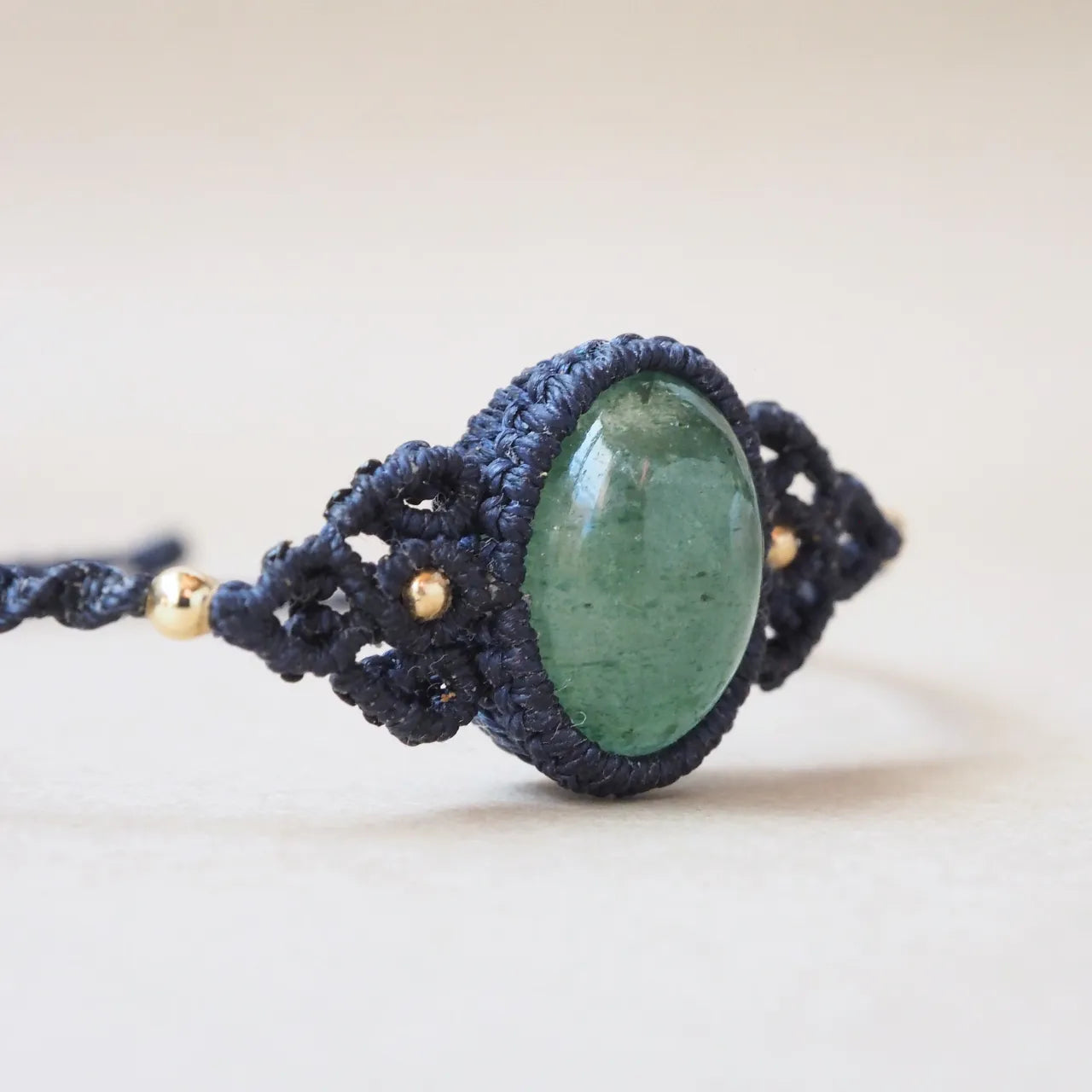 Green Strawberry Quartz Bracelet