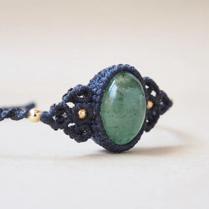 Green Strawberry Quartz Bracelet