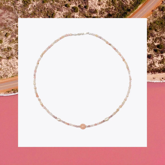 Pink Lake -Necklace-